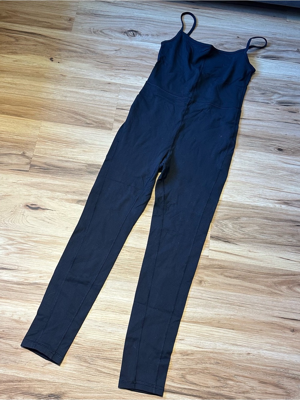 Wilfred Black Athletic Spaghetti-Strap Jumpsuit